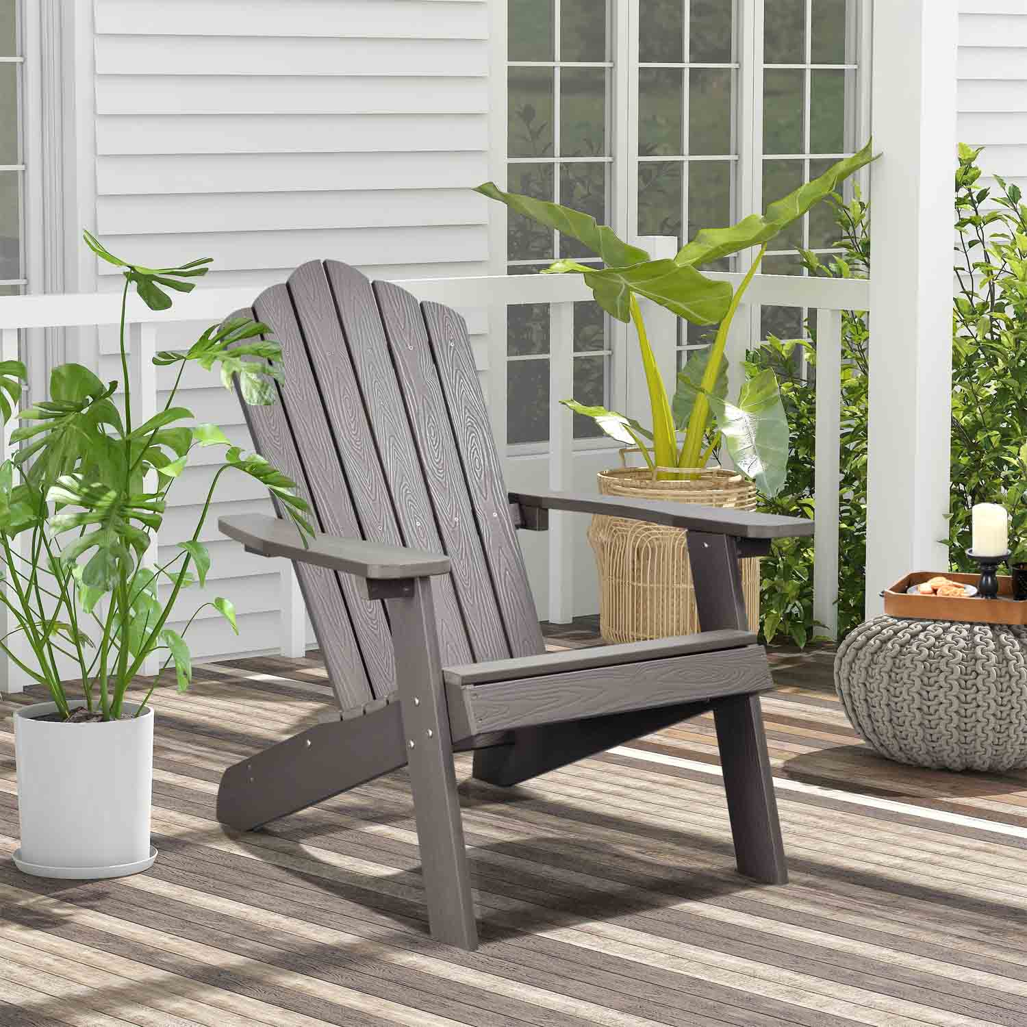 Ovios Patio Chairs Adirondack Waterproof Lounge Chair