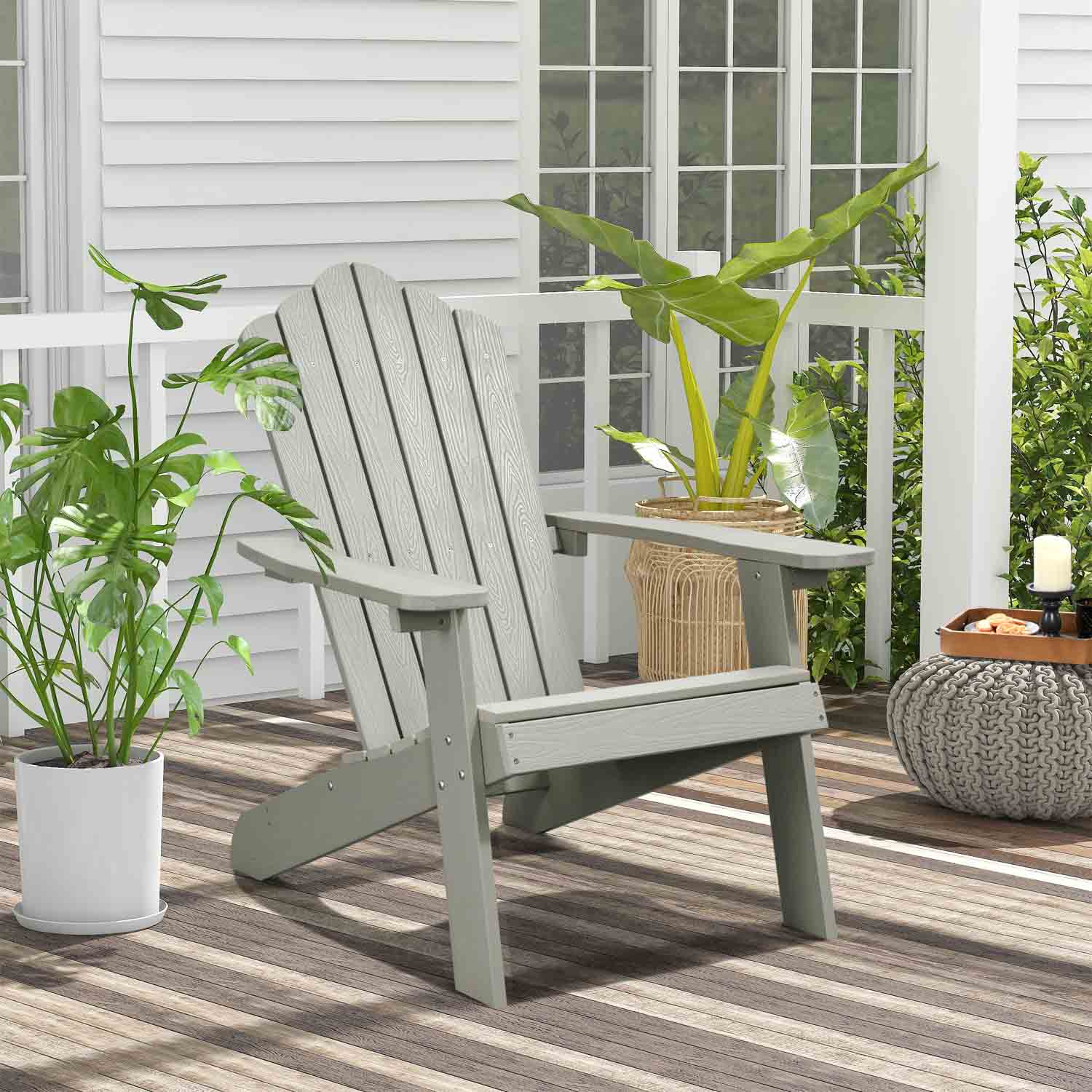 Ovios Patio Chairs Adirondack Waterproof Lounge Chair