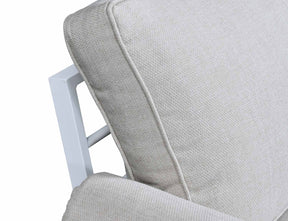 Ovios Patio Bistro Set Couch with Table, Aluminum Frame, 5'' Cushion