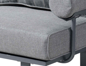Ovios Patio Conversation Set 7-Person Seating with Table, Aluminum Frame, 5'' Cushion