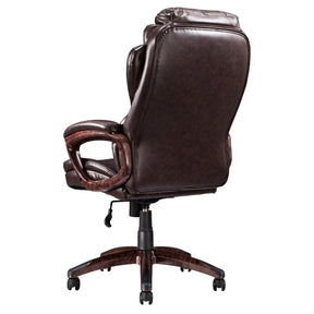 Ovios Executive Office Chair, High Back Desk Chair, Leather Computer Desk Chair For Home Office