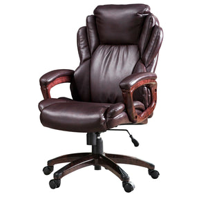 Ovios Executive Office Chair, High Back Desk Chair, Leather Computer Desk Chair For Home Office