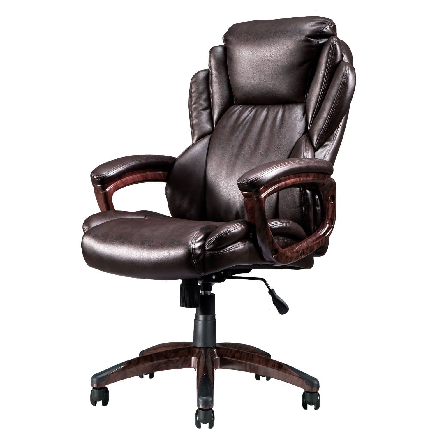 Ovios Executive Office Chair, High Back Desk Chair, Leather Computer Desk Chair For Home Office
