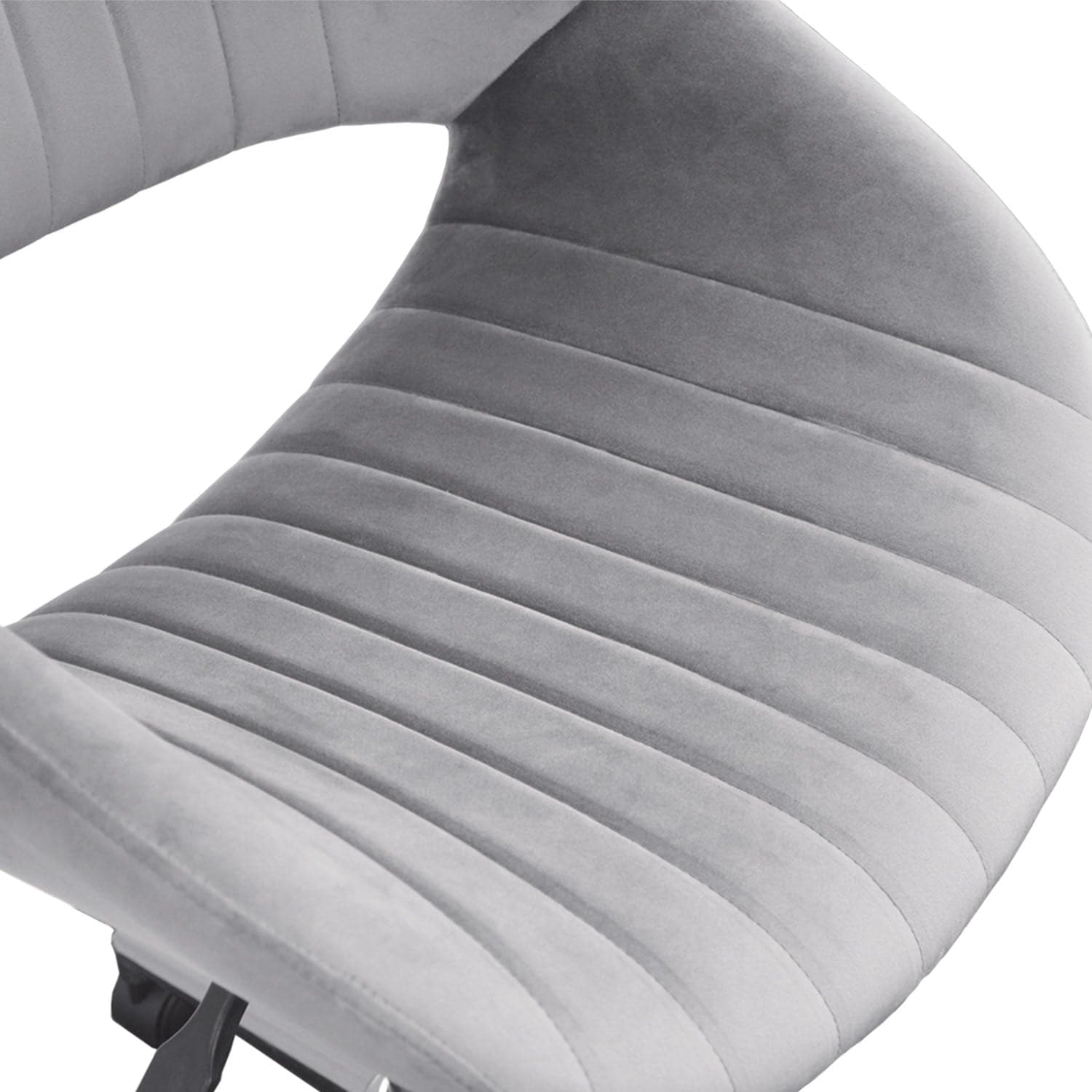 Ovios Cute Pink/Grey Cushion with Golden/Silver Base Desk Chair, Task Chair, Computer Desk Chair