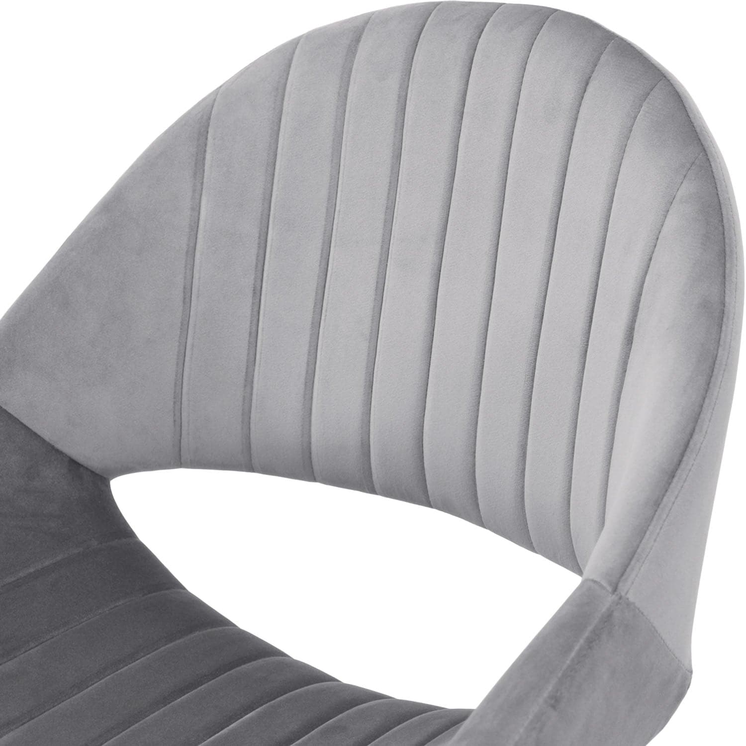 Ovios Cute Pink/Grey Cushion with Golden/Silver Base Desk Chair, Task Chair, Computer Desk Chair