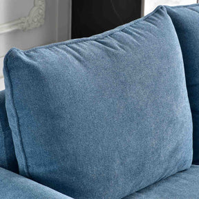 Ovios Living Room 73.6'' Wide Suede or Line Fabric Sofa, 6 Colors