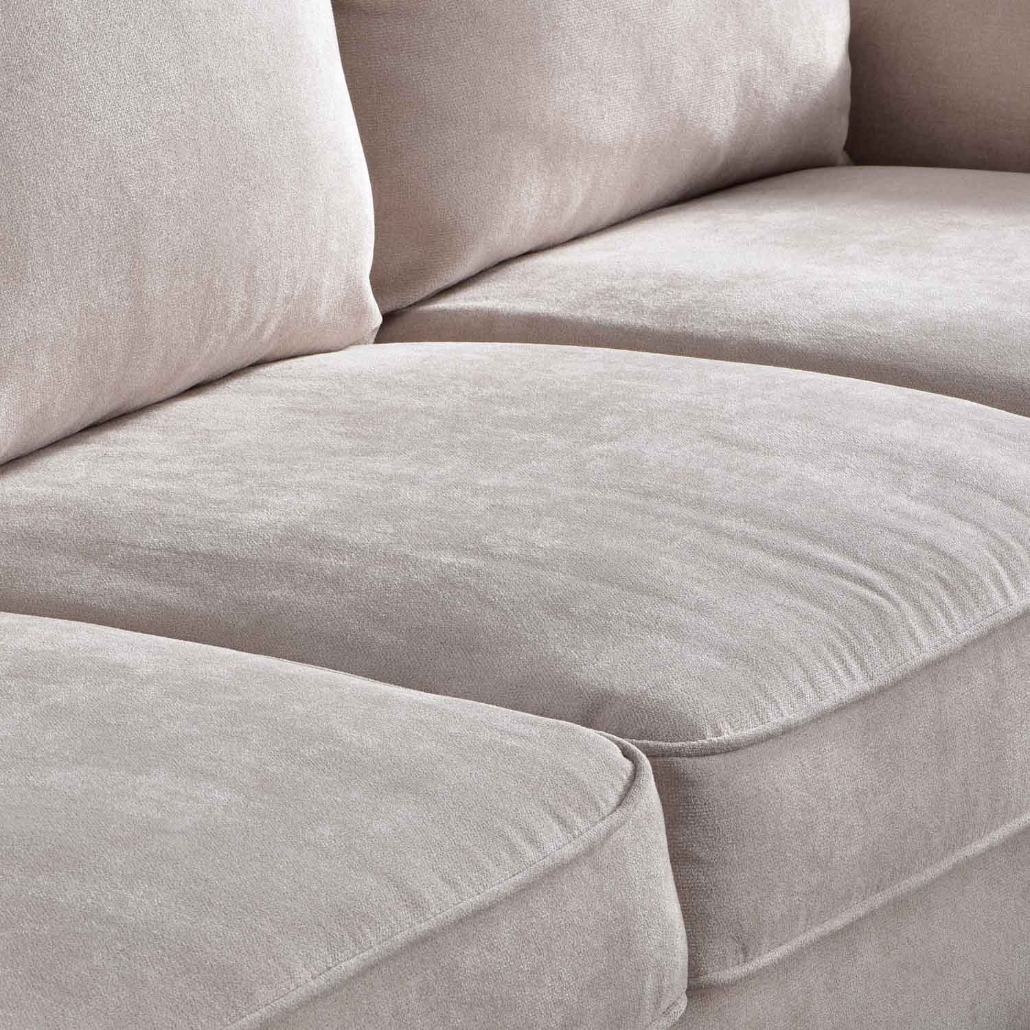 Ovios Living Room 73.6'' Wide Suede or Line Fabric Sofa, 6 Colors