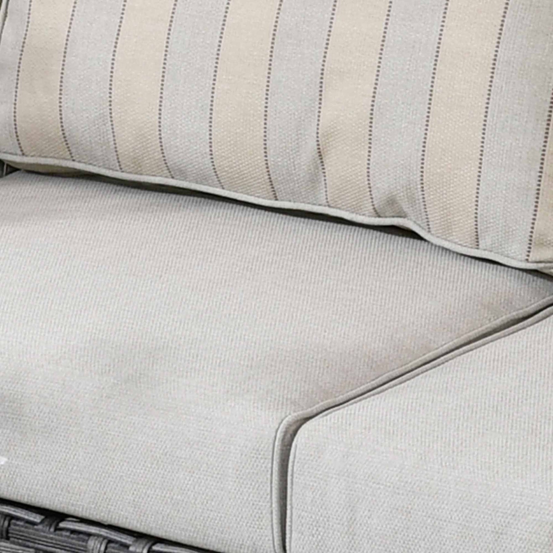 Ovios Patio Furniture 9-Piece Grey Wicker Set with Fire Pit Table, No Assembly Required