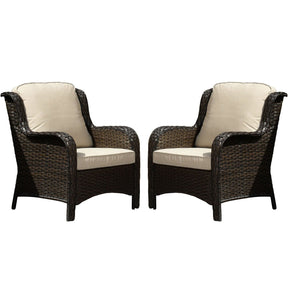 Ovios Patio Conversation Set 6-Piece with 30' Fire Pit Table and Kenard Set