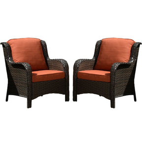 Ovios Patio Conversation Set 6-Piece with 30' Fire Pit Table and Kenard Set
