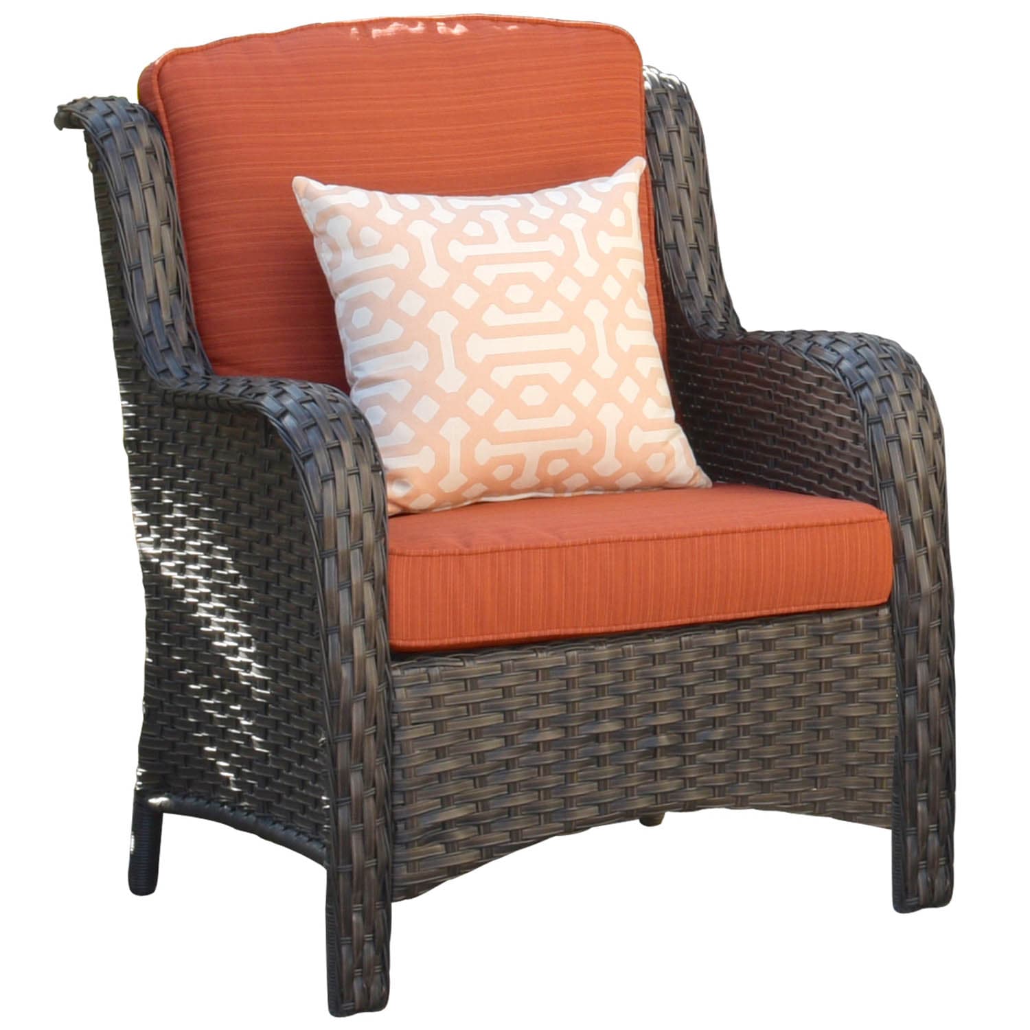 Ovios Patio Conversation Set 6-Piece with 30' Fire Pit Table and Kenard Set
