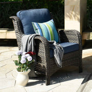 #color_Grey Wicker Denim Blue Cushion