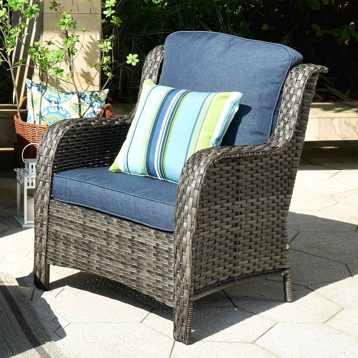 #color_Grey Wicker Denim Blue Cushion