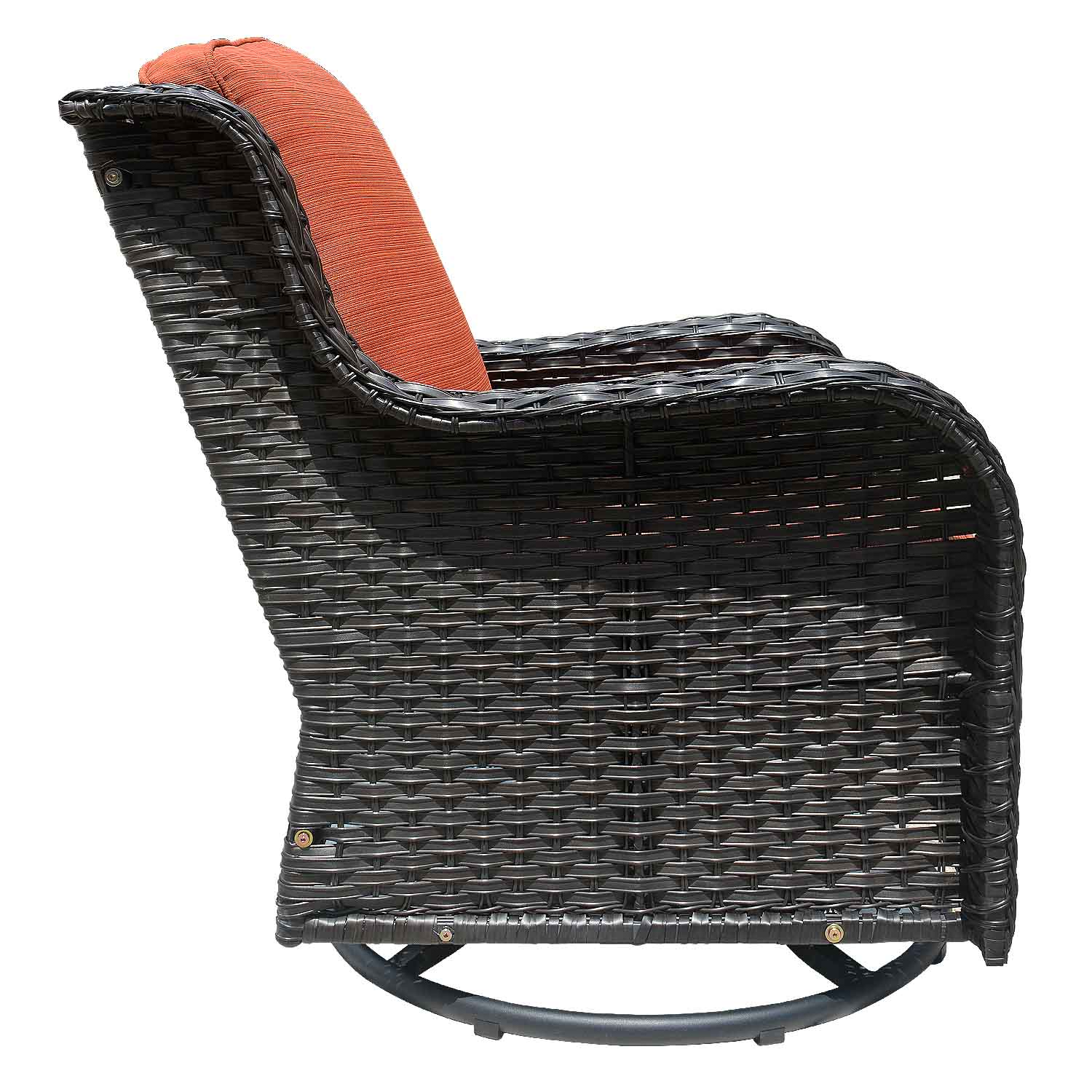 Ovios Outdoor Furniture 7-Piece with 30'' Fire Pit Table and Kenard 2 Rocking Chairs