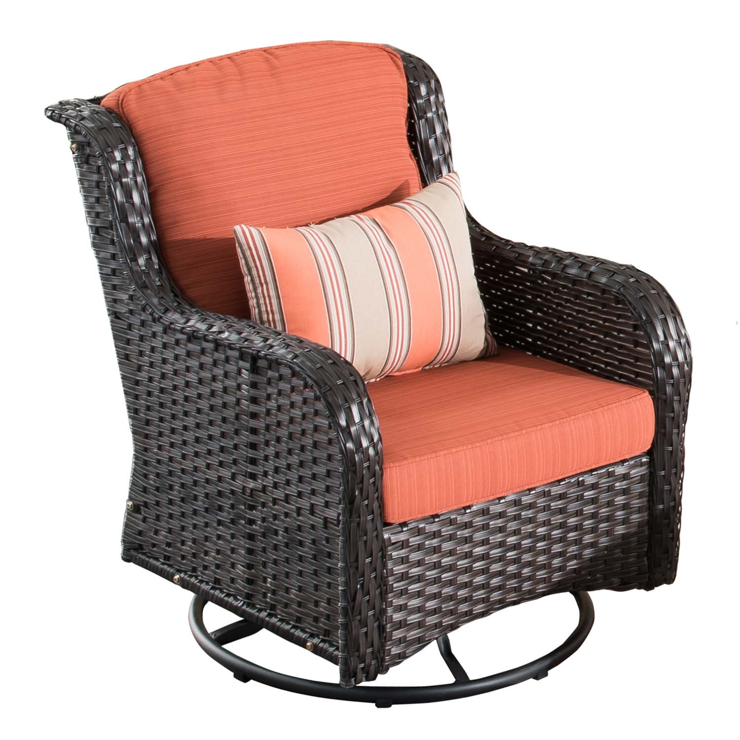Ovios Outdoor Furniture 7-Piece with 30'' Fire Pit Table and Kenard 2 Rocking Chairs