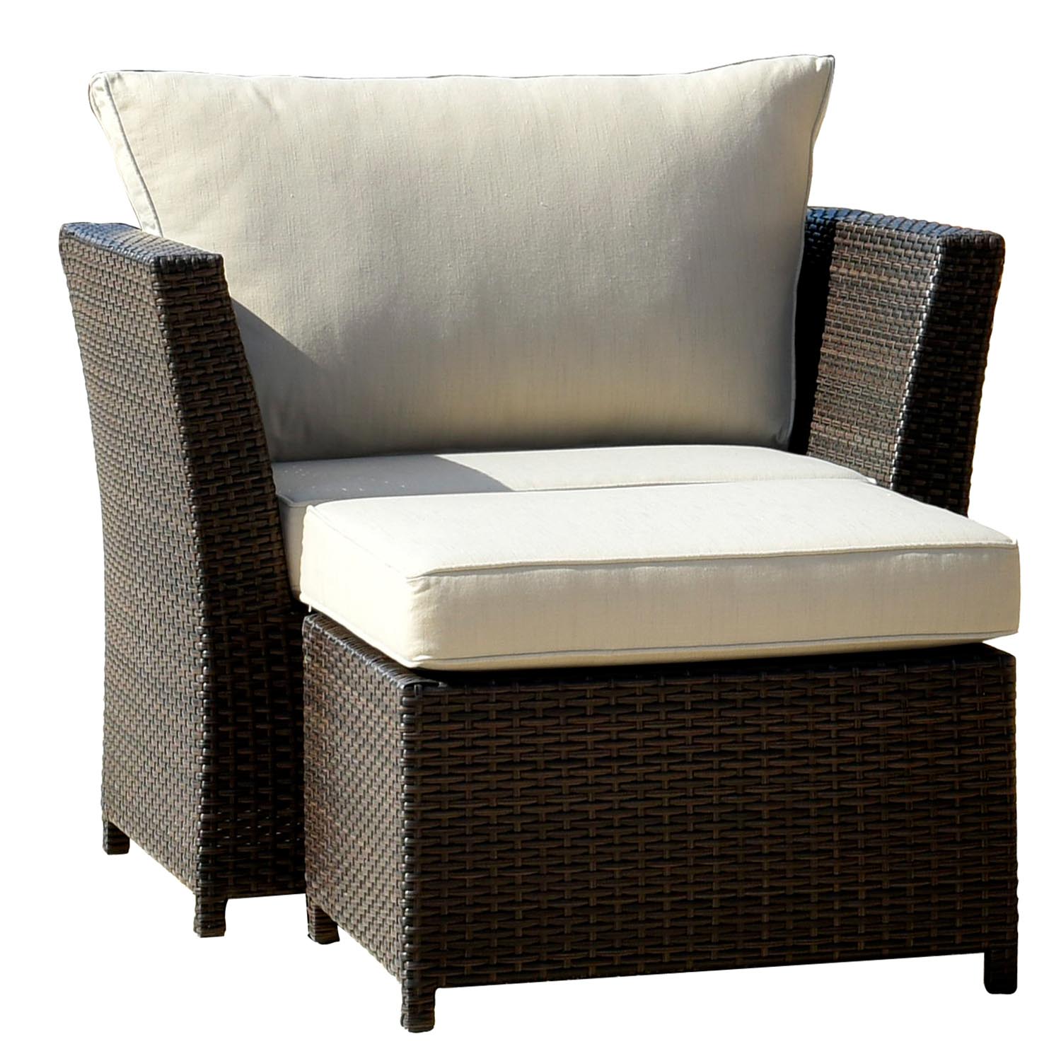 Ovios Patio Furniture Set Rimaru 6-Piece with 2 Pillows, No Assembly Required