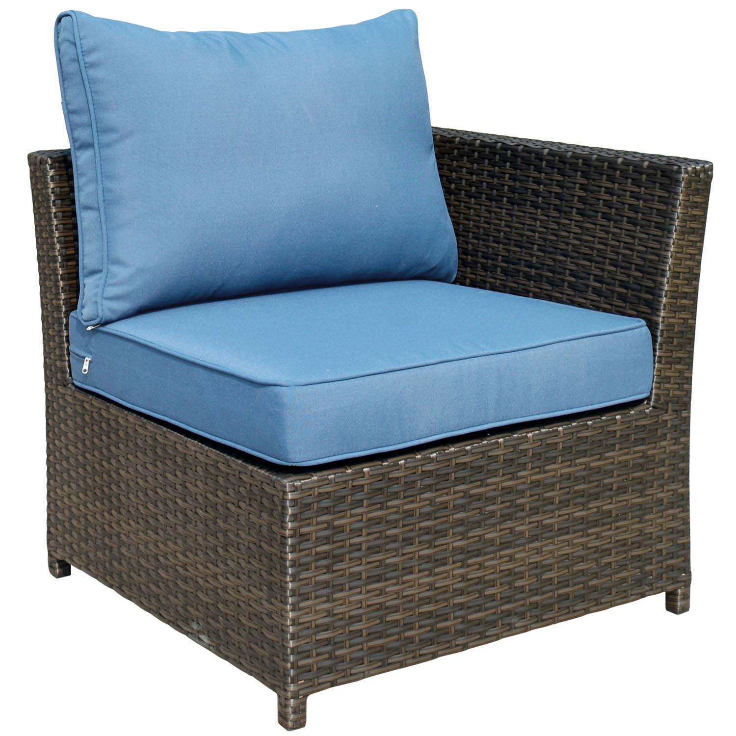 Ovios Patio Furniture Set 3-Piece Rimaru Couch with Table, No Assembly Required