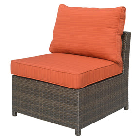 Ovios Patio Furniture Set Rimaru 6-Piece with 2 Pillows, No Assembly Required