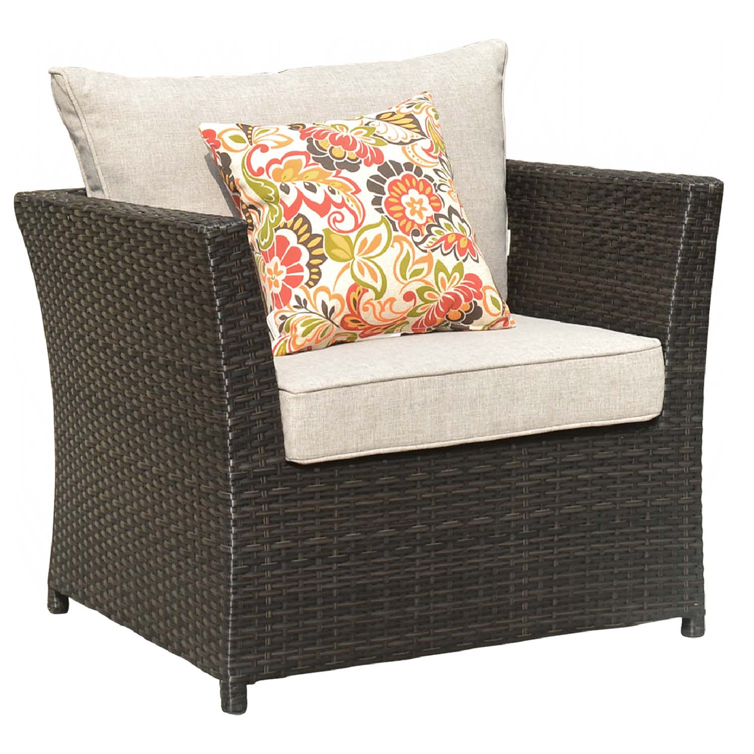 Ovios Patio Conversation Set Rimaru 9-Piece with 2 Chairs and 2 Pillows, No Assembly Required