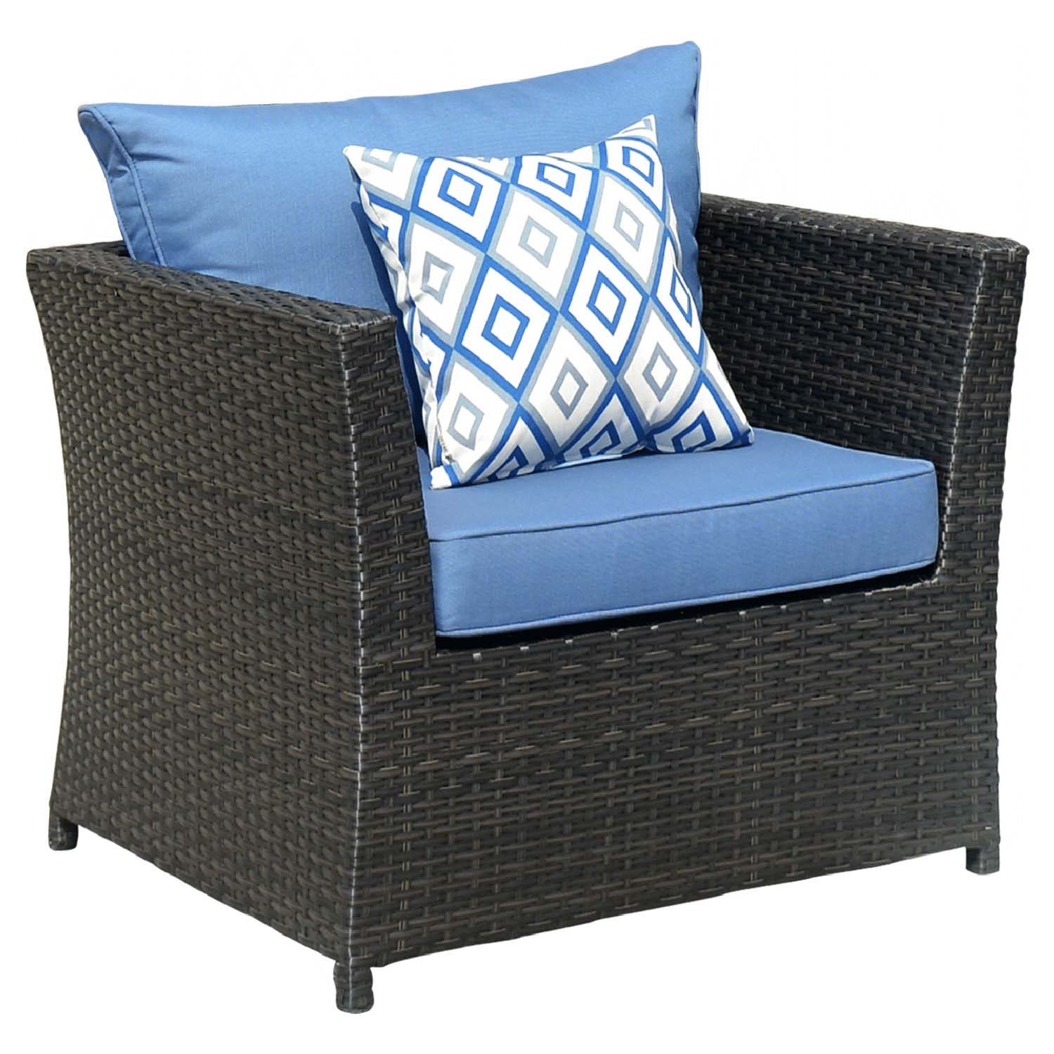 Ovios Patio Conversation Set Rimaru 9-Piece with 2 Chairs and 2 Pillows, No Assembly Required