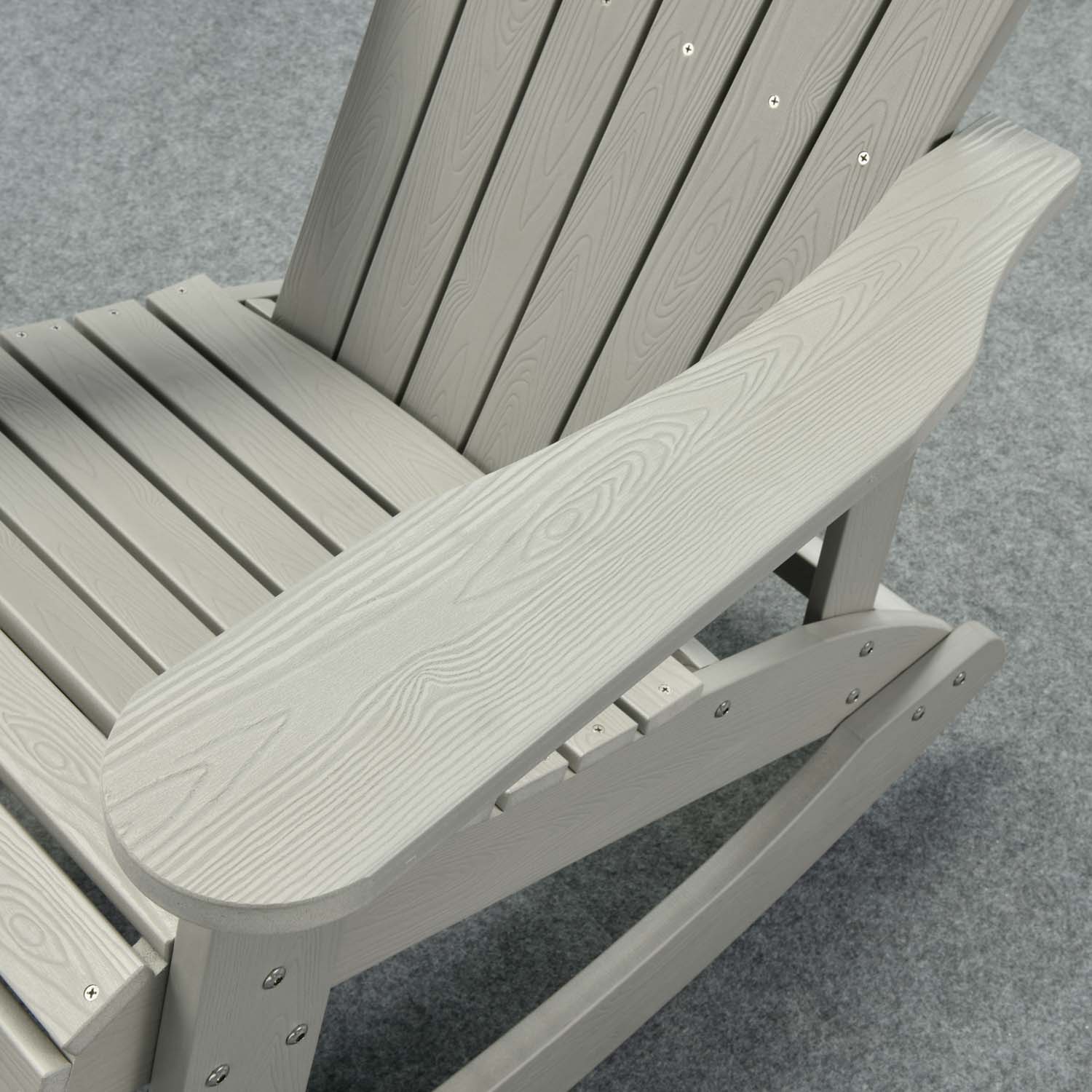 Ovios Outdoor Adirondack Rocker Chair, Waterproof Lounge Chair