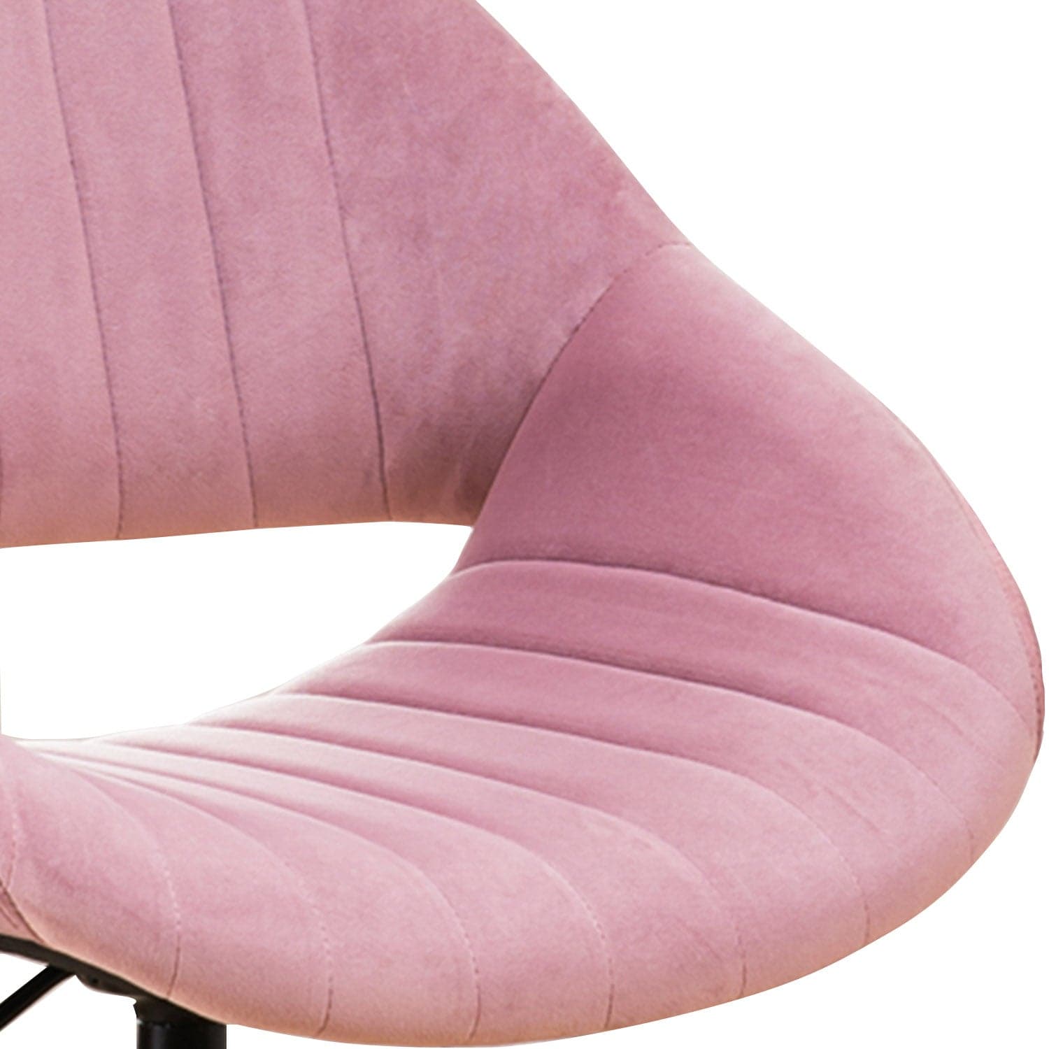 Ovios Cute Pink/Grey Cushion with Golden/Silver Base Desk Chair, Task Chair, Computer Desk Chair