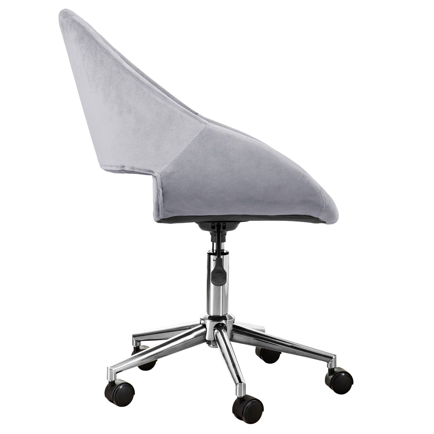 Ovios Cute Pink/Grey Cushion with Golden/Silver Base Desk Chair, Task Chair, Computer Desk Chair