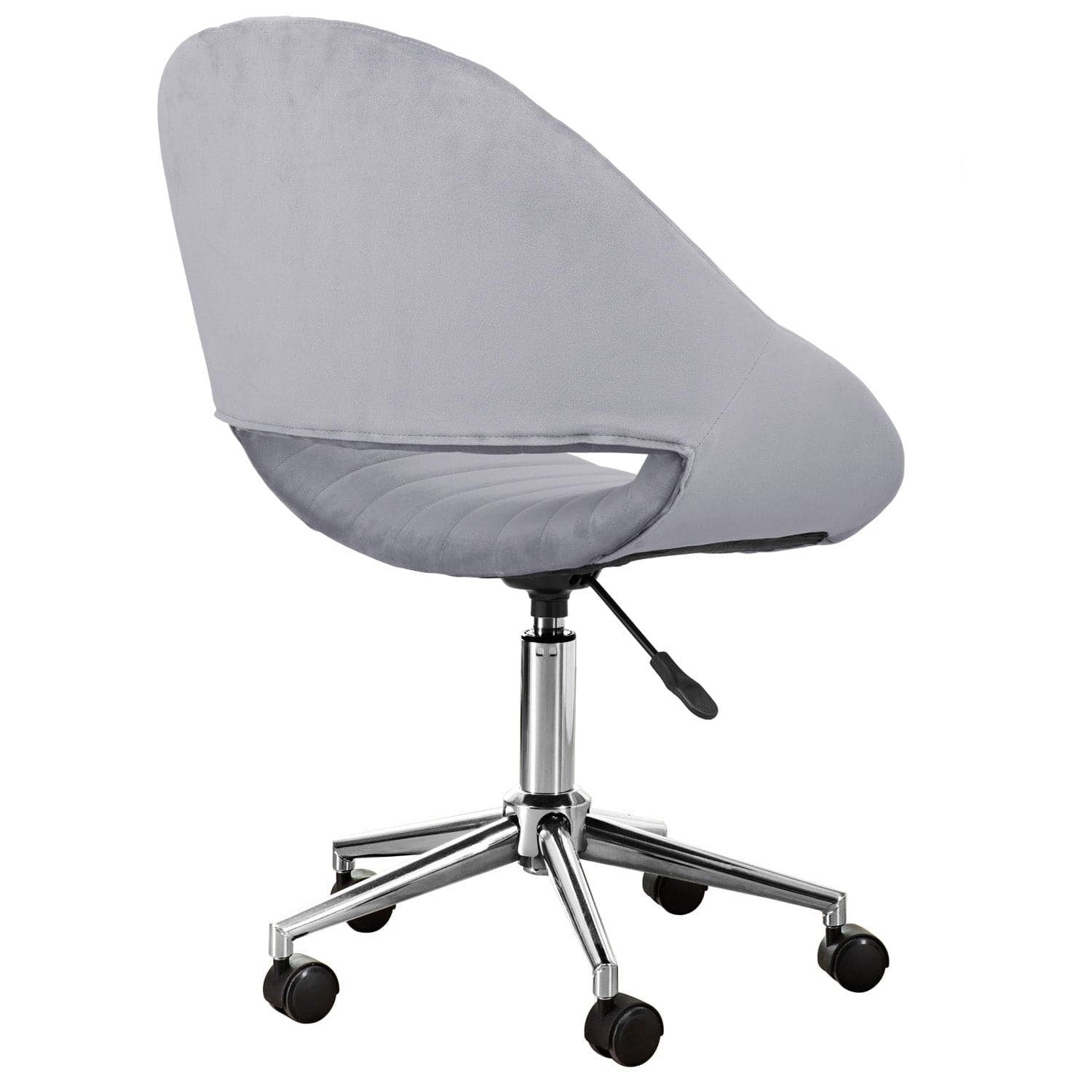 Ovios Cute Pink/Grey Cushion with Golden/Silver Base Desk Chair, Task Chair, Computer Desk Chair