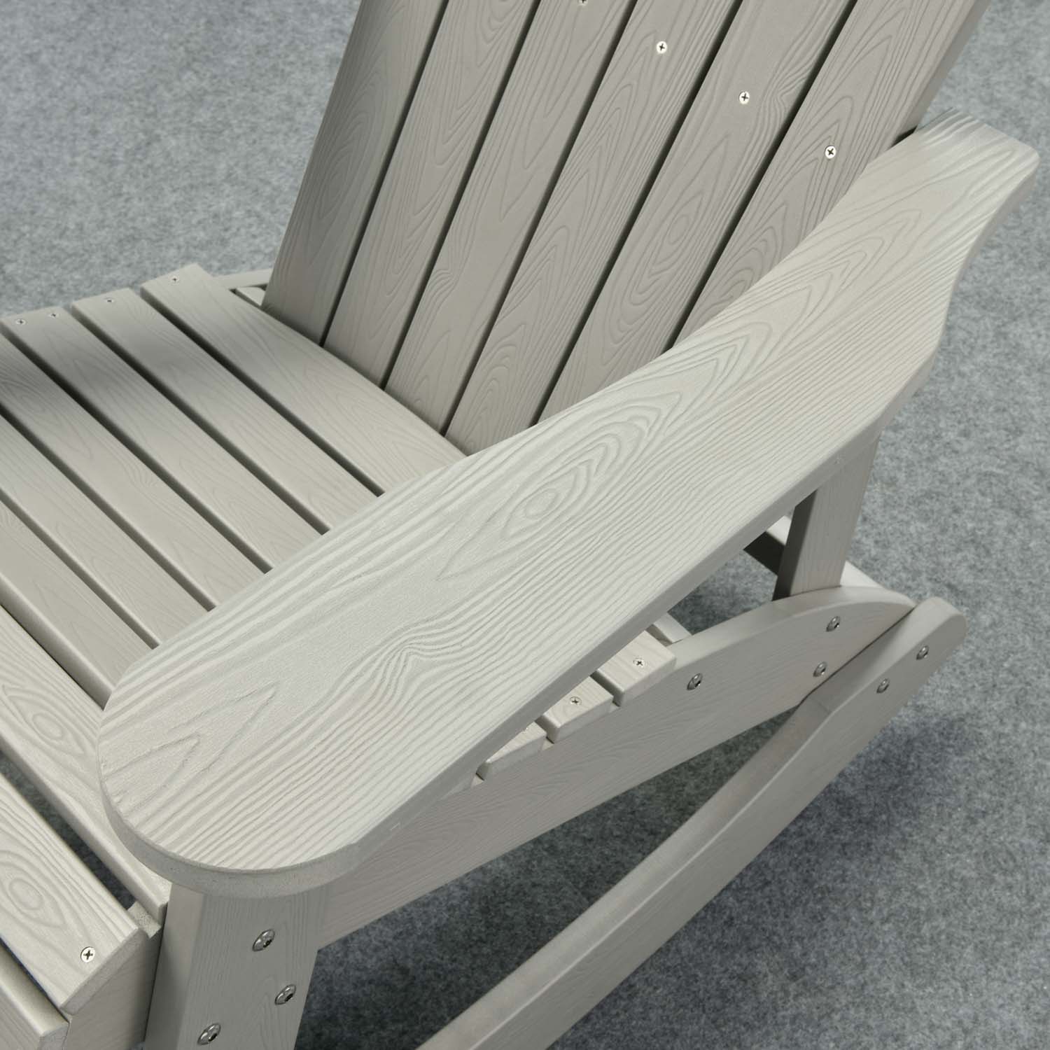 Ovios Patio Table and Chairs 3-Piece with Adirondack Chair and Folded Table