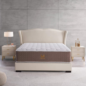 Xizzi 14" Medium Hybrid Mattress Bamboo Fiber Fabric Cover Cooling Gel Memory Foam