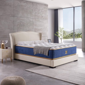 Xizzi 14" Medium Hybrid Mattress Bamboo Fiber Fabric Cover Cooling Gel Memory Foam