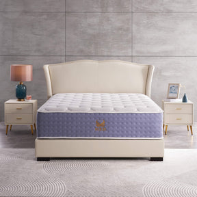 Xizzi 14" Medium Hybrid Mattress Bamboo Fiber Fabric Cover Cooling Gel Memory Foam