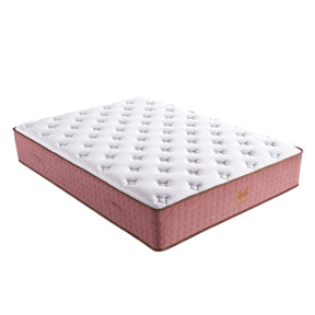 Xizzi 14" Medium Hybrid Mattress Bamboo Fiber Fabric Cover Cooling Gel Memory Foam