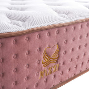 Xizzi 14" Medium Hybrid Mattress Bamboo Fiber Fabric Cover Cooling Gel Memory Foam