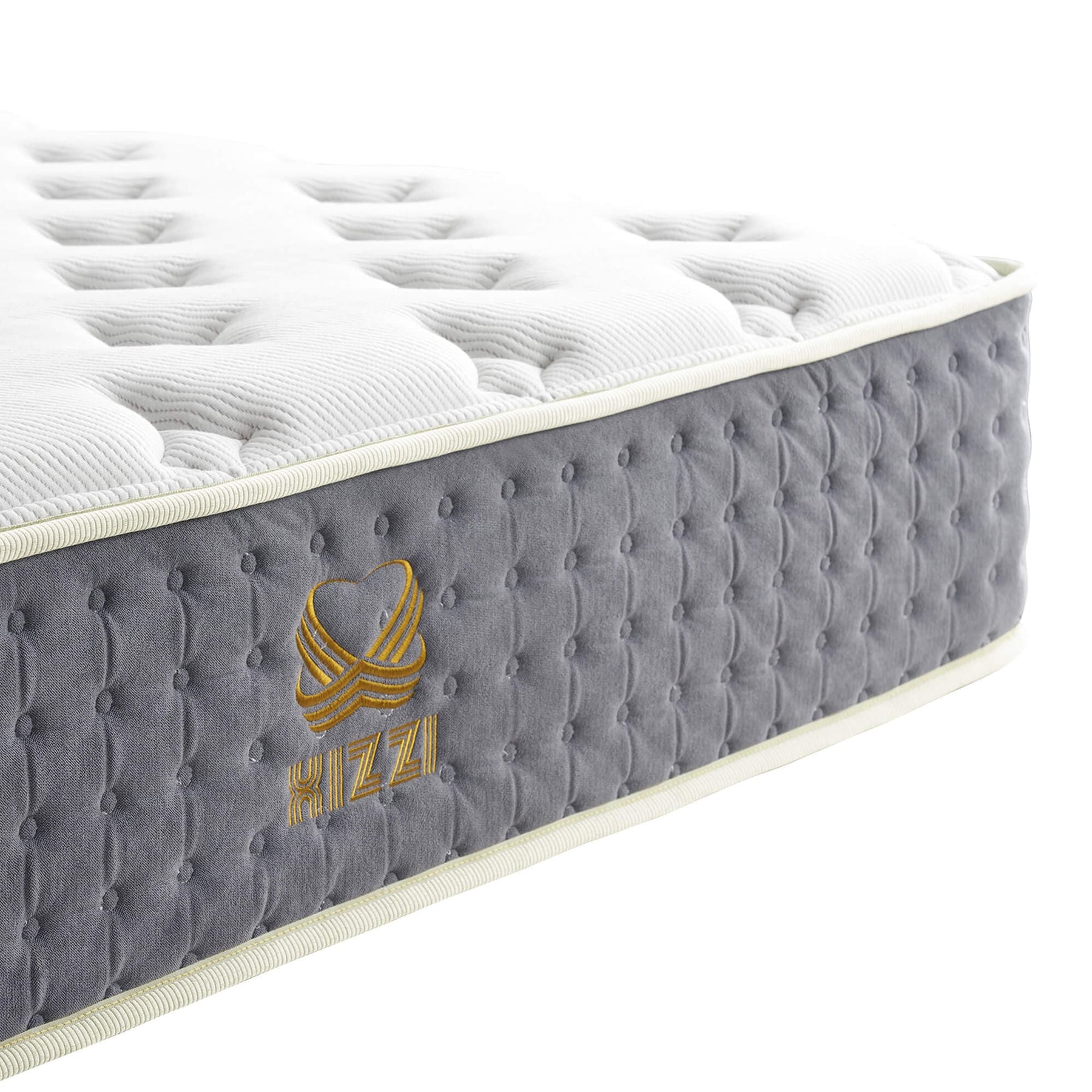 Xizzi 12" Medium Hybrid Mattress Bamboo Fiber Fabric Cooling Gel Memory Foam