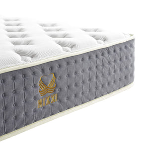 Xizzi 12" Medium Hybrid Mattress Bamboo Fiber Fabric Cooling Gel Memory Foam