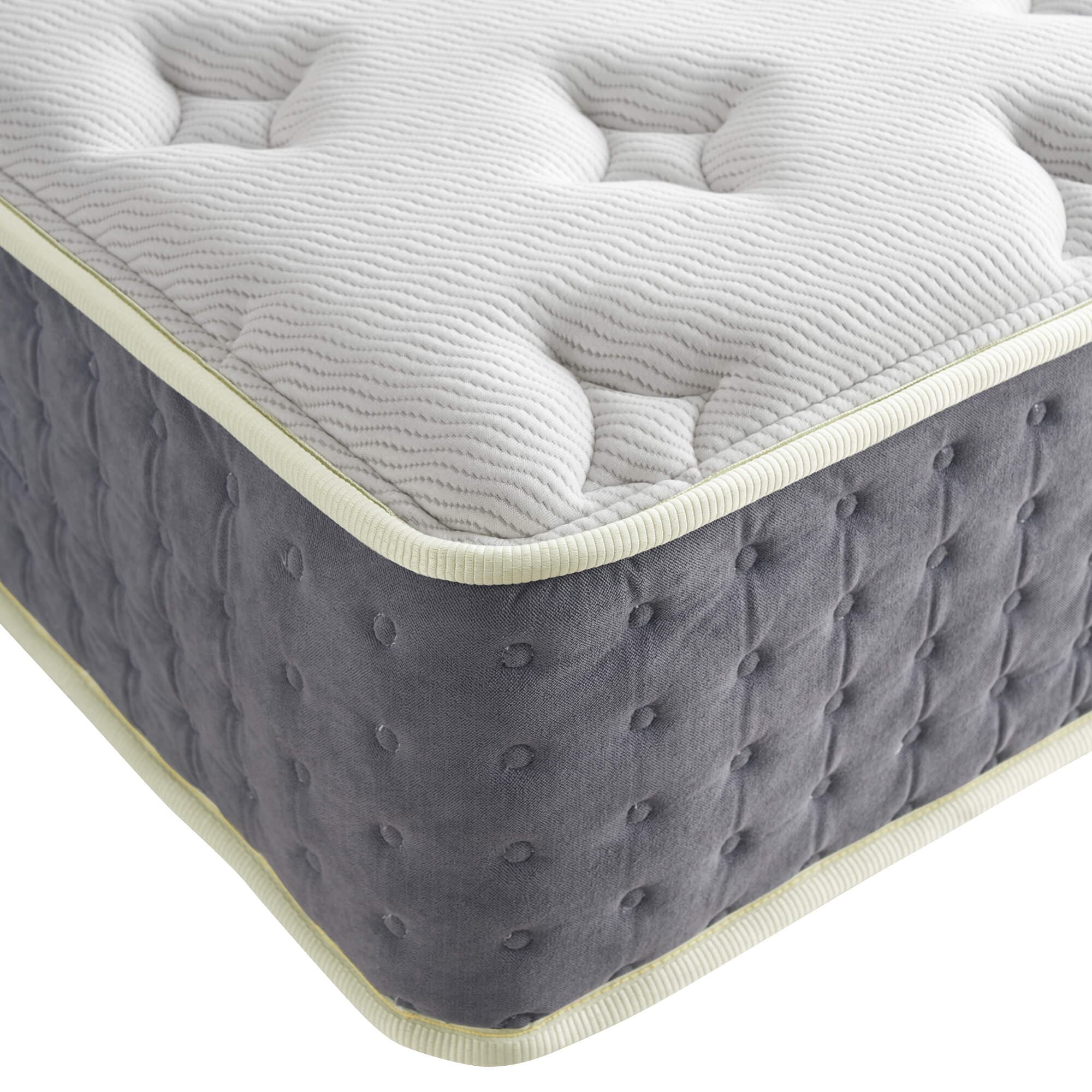 Xizzi 12" Medium Hybrid Mattress Bamboo Fiber Fabric Cooling Gel Memory Foam