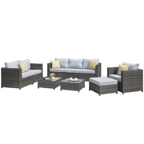 Ovios Patio Conversation Set Bigger Size 9-Piece, King Series, No Assembly Required